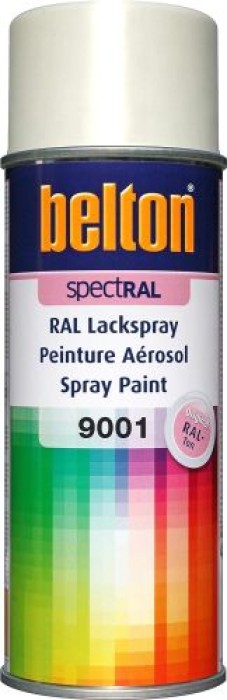 Belton SpectRAL Lackspray 9001 Cremeweiß, glänzend, 400 ml, 324183