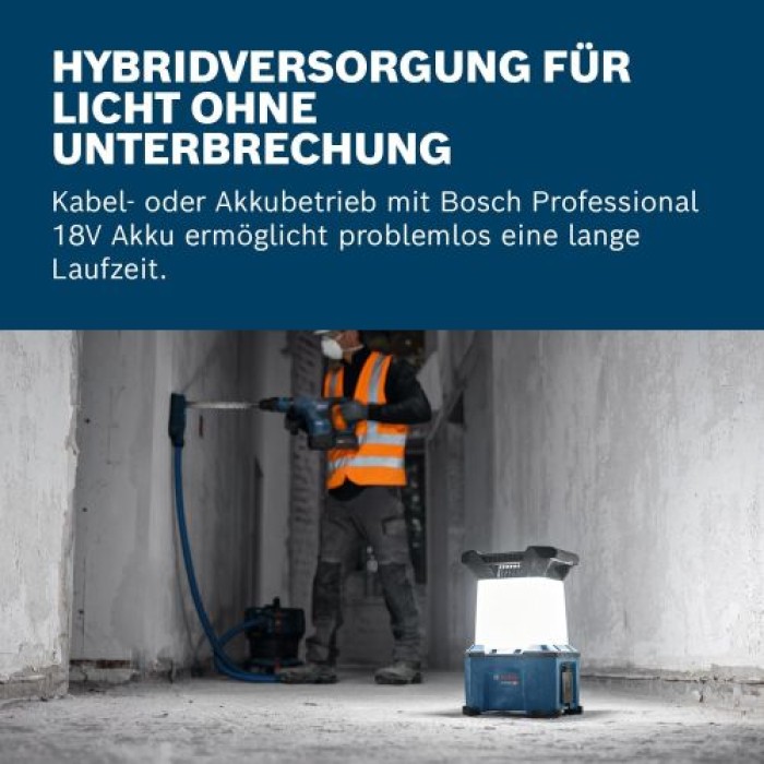 Bosch Professional 18V Akku-Hybridstrahler GLA 18VH-7500, 06014A5000