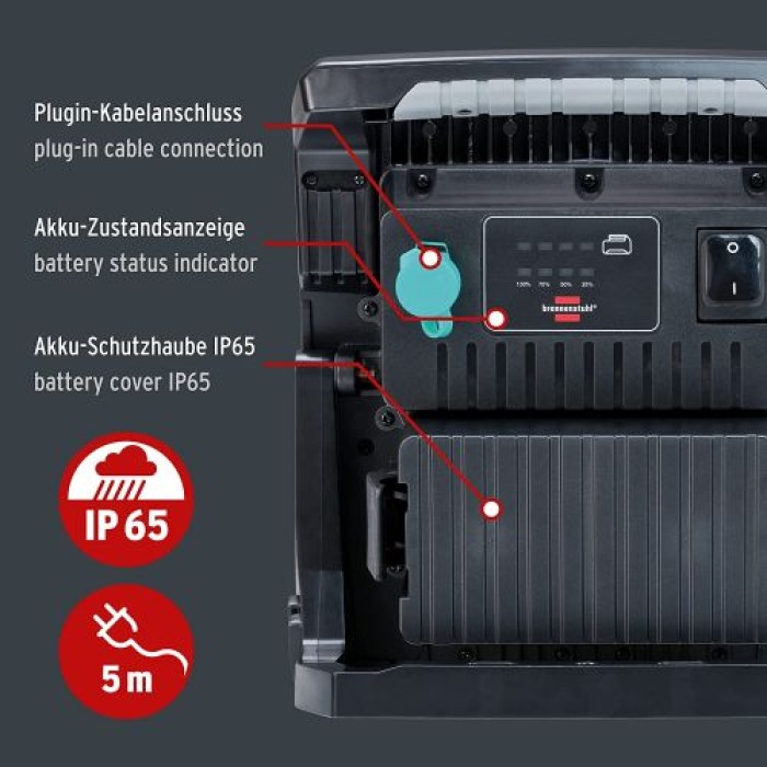 Brennenstuhl Multi Battery LED Hybrid Baustrahler 6050 MH 1173140600