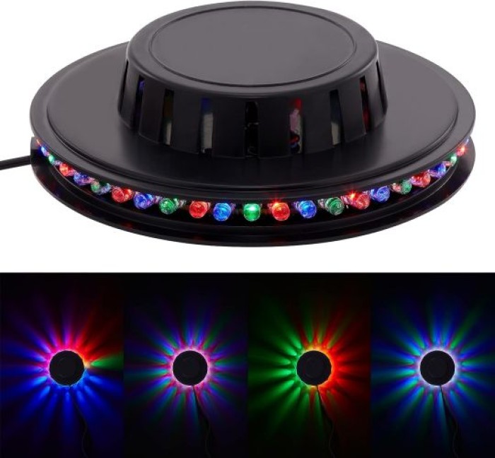 BRILONER  - LED Lichtrad, Partylicht inkl. Musiksensor, musikgesteuerter Farbwechsel, 2341-048