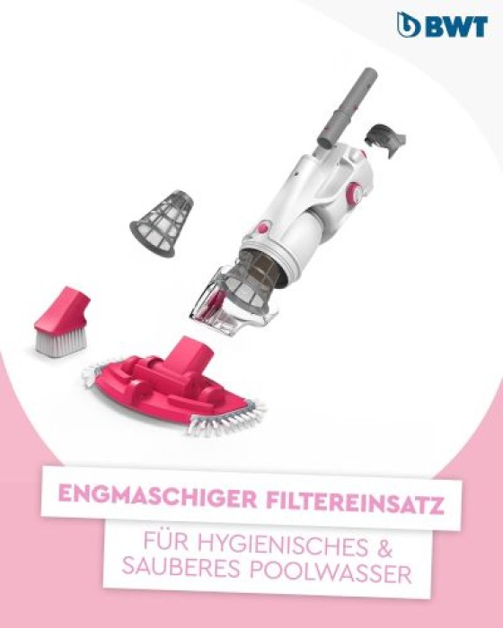 BWT Poolsauger BC30, Pools bis 15 m³, kabelloser Betrieb, ohne Teleskopstange, 125300417