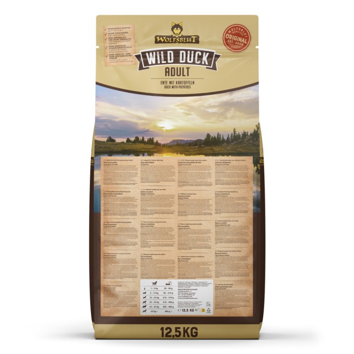 Wolfsblut Wild Duck Adult, Trockenfutter, 12,5 kg, WB784707