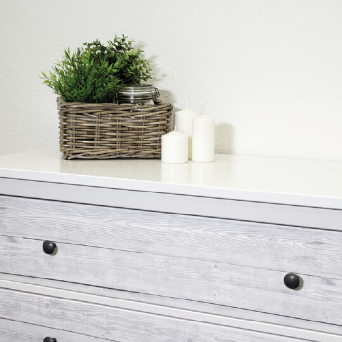 d-c-fix Klebefolie Shabby wood, 45 x 200 cm, selbstklebende Deko-Folie für Möbel, F3460671