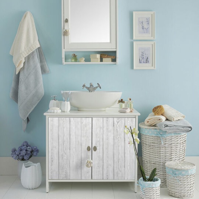 d-c-fix Klebefolie Shabby wood, 45 x 200 cm, selbstklebende Deko-Folie für Möbel, F3460671