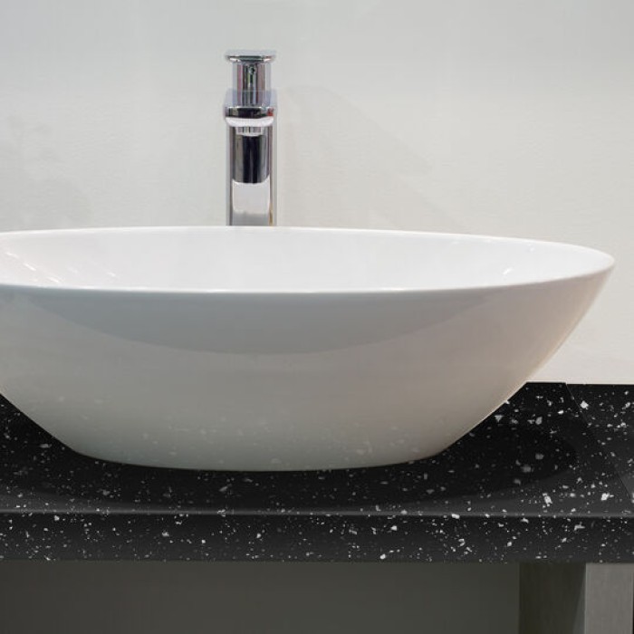 d-c-fix Klebefolie Black Granite, 67,5 x 200 cm, selbstklebende Deko-Folie für Möbel, F3468180