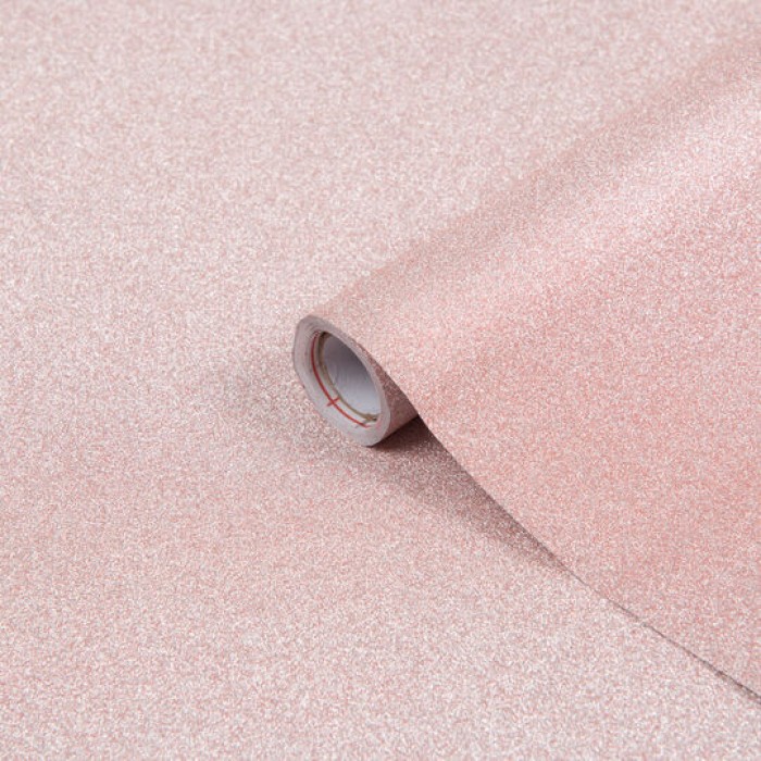 d-c-fix Klebefolie Metallic Glitzer rose pink, 45x150 cm, selbstklebende Deko-Folie für Möbel, F3410013