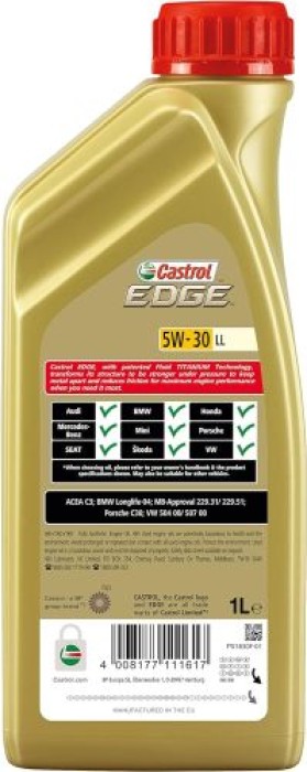 Castrol Motoröl EDGE 5W-30 LL, 1 Liter, 05012830