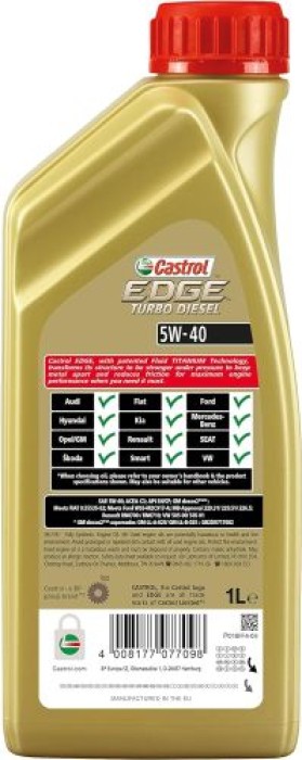 Castrol Motoröl EDGE TURBO DIESEL 5W-40, 1 Liter, 05013930