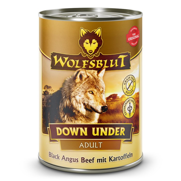 Wolfsblut Adult, Down Under, Nassfutter, Black Angus Beef mit Kartoffeln, 395 g, WB783960