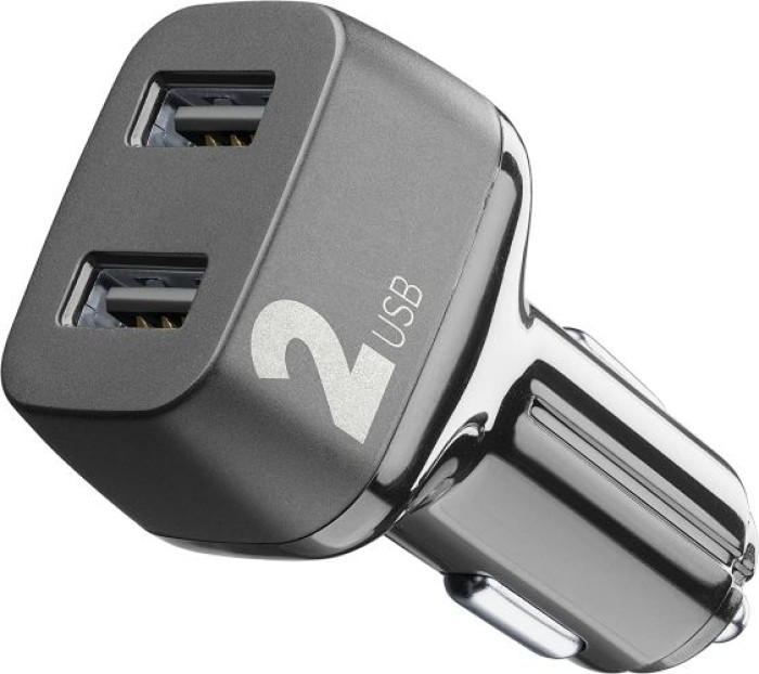 Cellularline KFZ-Lader MULTIPOWER 24W 2x USB Type-A CBRUSB224WK