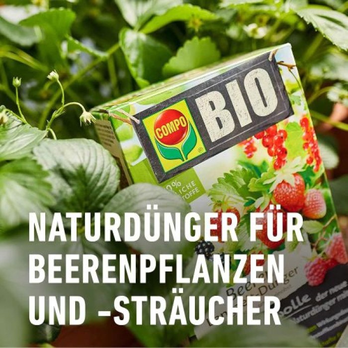COMPO BIO Beeren Langzeit-Dünger mit Schafwolle, 5 Monate Langzeitwirkung, 750 g, 20298