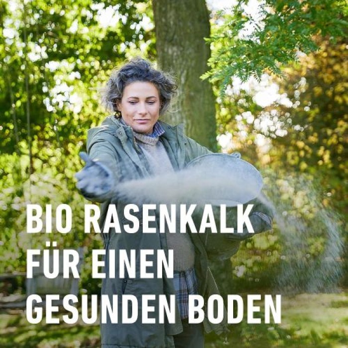 COMPO BIO Rasenkalk, Zur Erhöhung des pH-Werts saurer Böden, Für 200 m², 10 kg 25704