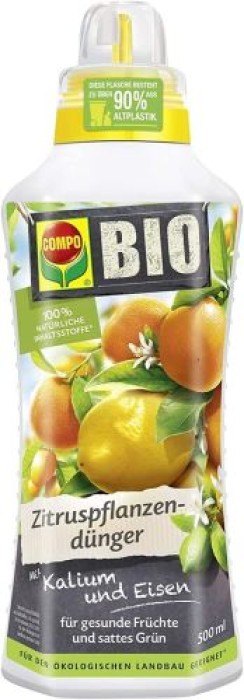 COMPO BIO Zitruspflanzendünger für alle Zitruspflanzen-Arten, 500 ml, 22245
