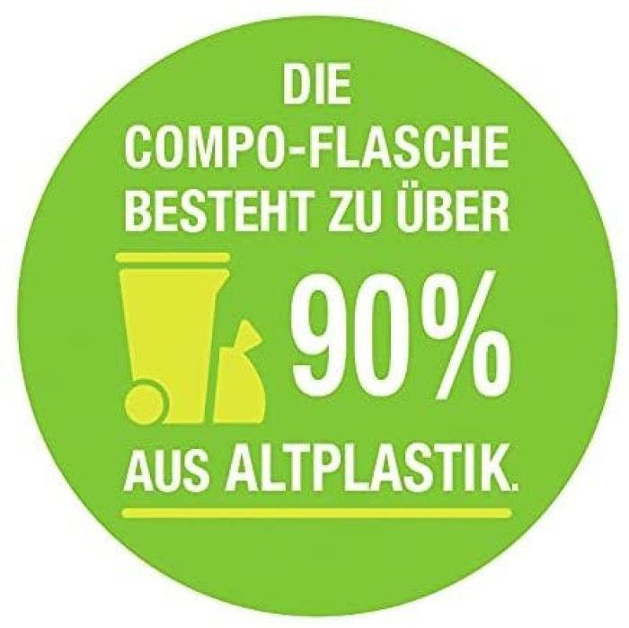 Compo Eisendünger, Spezialdünger für Zier- und Nutzpflanzen bei Blattvergilbungen, 250 ml Single 25780