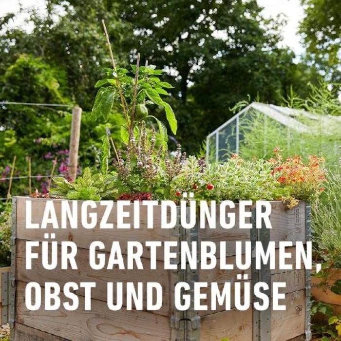 COMPO Garten Langzeit-Dünger für Gartenpflanzen, 6 Monate Langzeitwirkung, 2 kg, 37 m², 26050