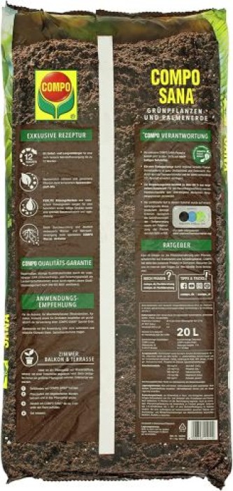COMPO SANA Grünpflanzen- und Palmenerde, Kultursubstrat, 20 Liter, 11451
