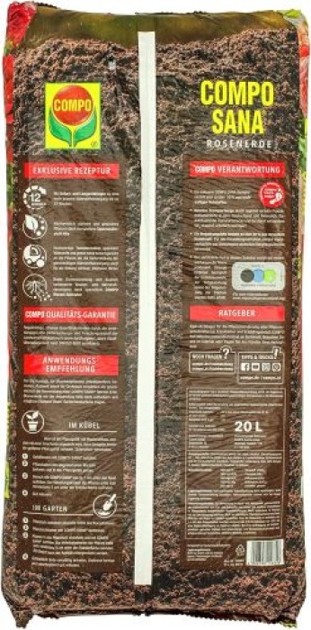Compo SANA Rosenerde, für alle Beet- und Topfrosen, 20 Liter, 11631