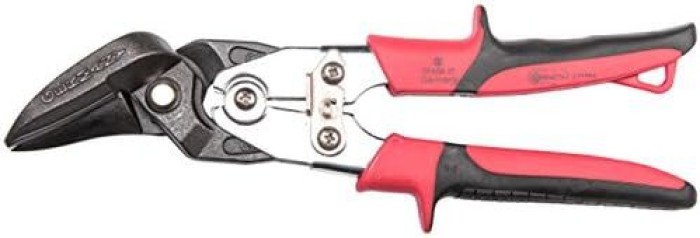 Connex Hebelblechschere, gerade, rechtsschneidend mit Kunststoffgriffen, silber/rot/schwarz, 260 mm, COXT243260