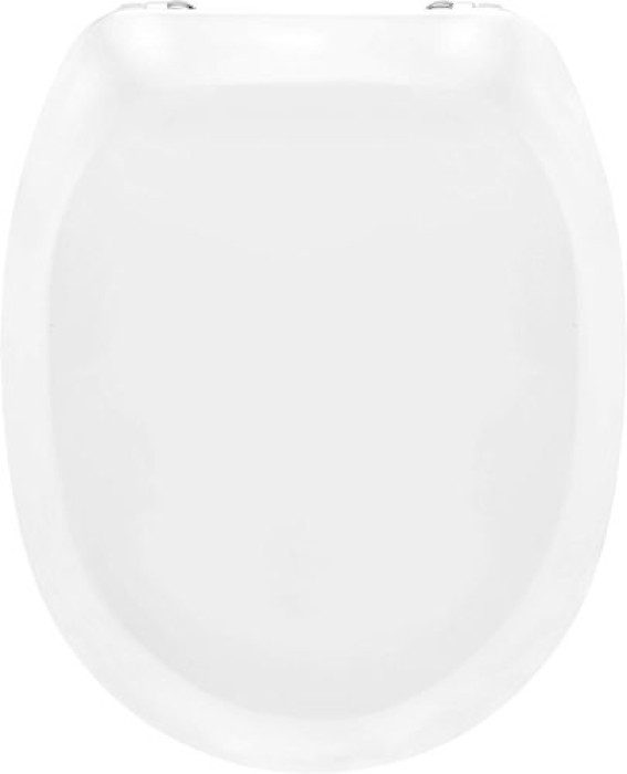 Cornat WC-Sitz Camero, Klassisch weißer Look, Duroplast, D-Form, KSCAM00