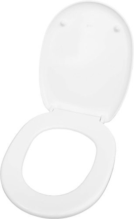Cornat WC-Sitz Camero, Klassisch weißer Look, Duroplast, D-Form, KSCAM00