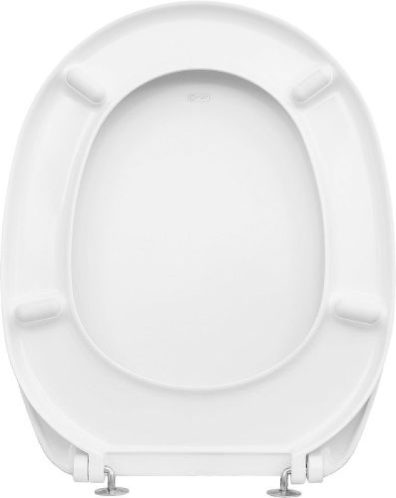Cornat WC-Sitz Camero, Klassisch weißer Look, Duroplast, D-Form, KSCAM00