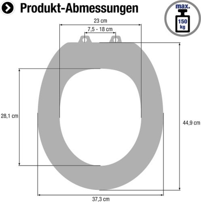 Cornat WC-Sitz Düne, Duroplast, oval, mit Softclose-Funktion, KSDSC291