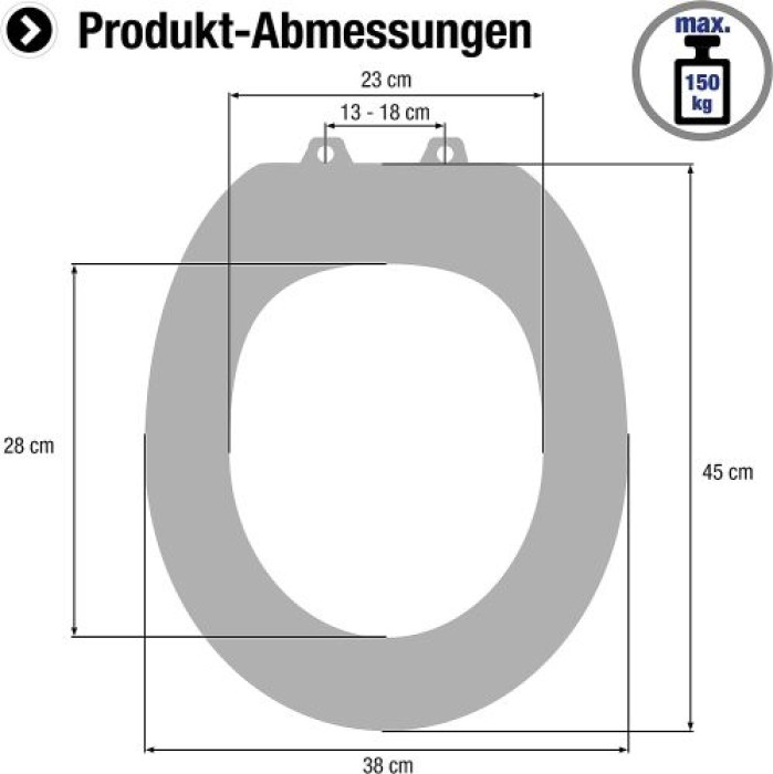 Cornat WC-Sitz Sonnenbad, MDF, D-Form, mit Softclose-Funktion, KSDSC352
