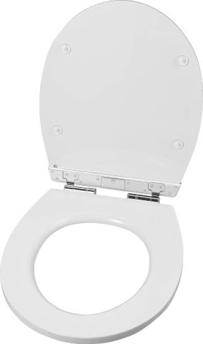 Cornat WC-Sitz White Shining LED, MDF, Reversed Edge, mit Softclose-Funktion, KSDSC363