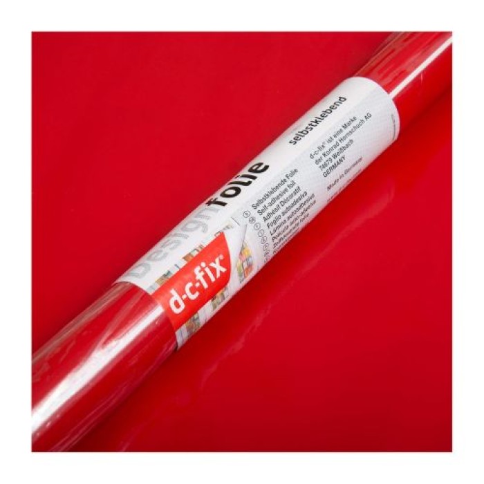 d-c-fix Klebefolie  Uni Lack signalrot, 67,5 cm x 2 m, selbstklebende Deko-Folie für Möbel, F3468345