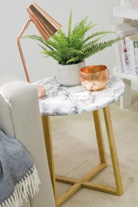 d-c-fix Klebefolie Marmi Weiß, 67,5 cm x 2 m, selbstklebende Deko-Folie für Möbel, F3468031