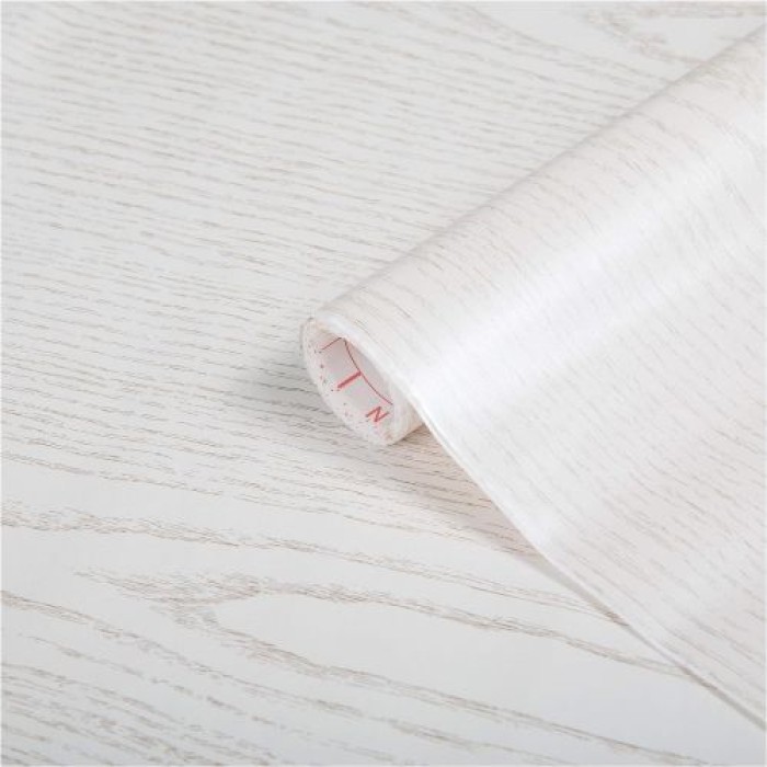 d-c-fix Klebefolie Perlmuttholz Weiß, 67,5 cm x 2 m, selbstklebend Deko-Folie für Möbel, F3468039