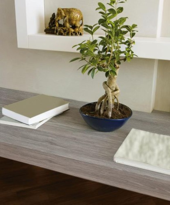d-c-fix Klebefolie Sheffield Oak Perlgrau, 45 cm x 2 m, selbstklebende Deko-Folie für Möbel, F3460587