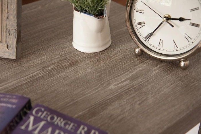 d-c-fix Klebefolie Sheffield Oak Perlgrau, 45 cm x 2 m, selbstklebende Deko-Folie für Möbel, F3460587