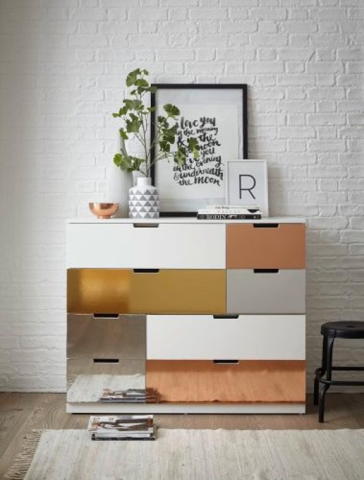 d-c-fix Klebefolie Spiegelfolie, 90 cm x 1,2 m, selbstklebende Deko-Folie für Möbel, F2150012