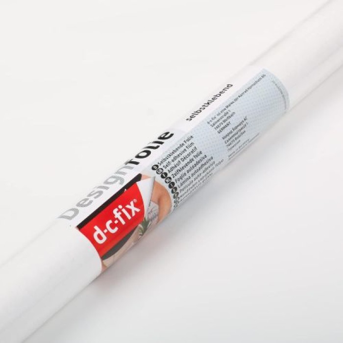 d-c-fix Klebefolie Uni-Lack weiß, 67,5 x 200 cm, selbstklebende Deko-Folie für Möbel, F3468075