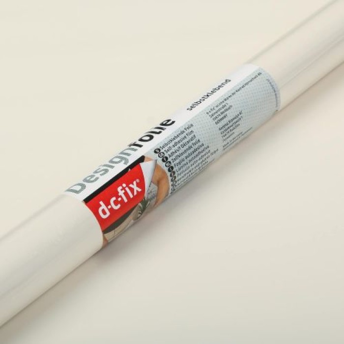 d-c-fix Klebefolie Uni Lack Magnolie, 45 cm x 2 m, selbstklebende Deko-Folie für Möbel, F3460630