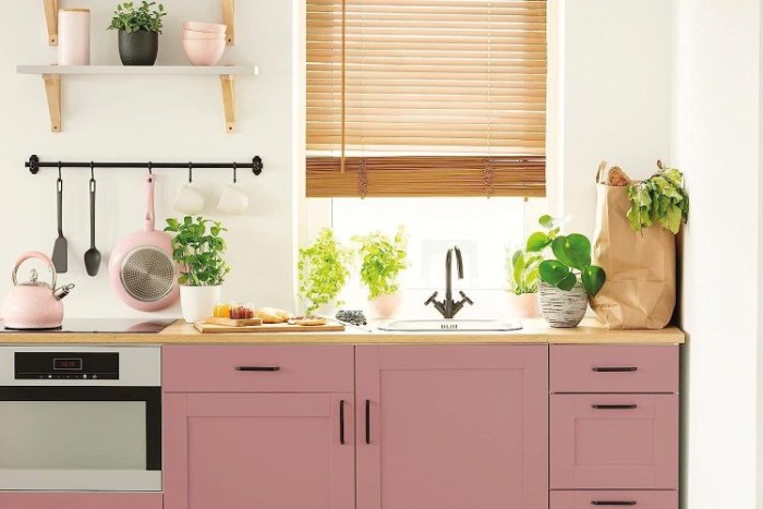 d-c-fix Klebefolie Uni seidenmatt Ash Rose, 67,5 cm x 2 m, selbstklebende Deko-Folie für Möbel, F3468187