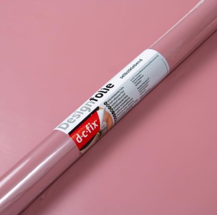 d-c-fix Klebefolie Uni seidenmatt Ash Rose, 67,5 cm x 2 m, selbstklebende Deko-Folie für Möbel, F3468187
