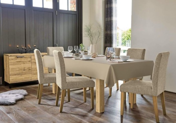 d-c-fix Tischdecke PVC-frei Almond, 140 cm, rund, F2362022