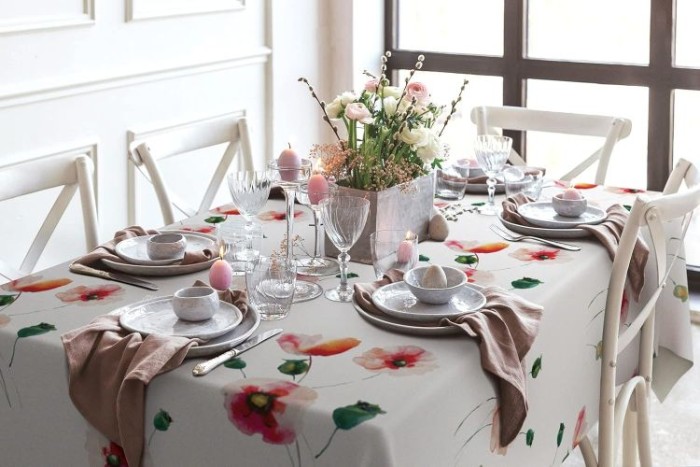 d-c-fix Tischdecke PVC-frei Poppyfield, 140 x 110 cm, F2361050