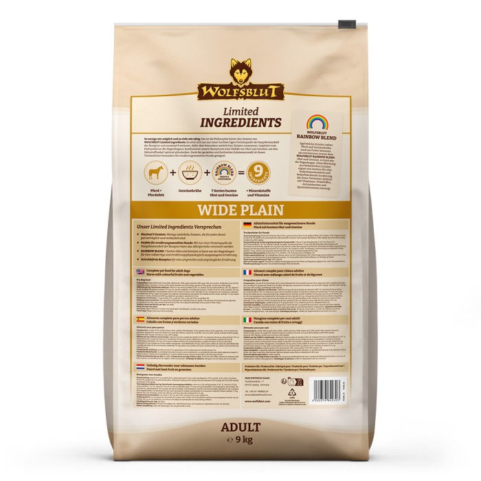 Wolfsblut Limited Ingredients Wide Plain, Adult, Trockenfutter, 9 kg, WB842303