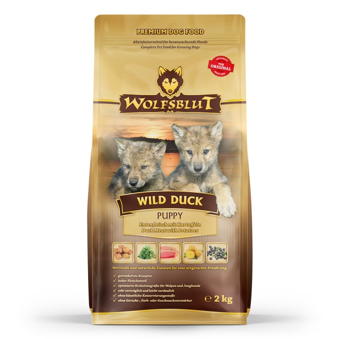 Wolfsblut Wild Duck Puppy, Trockenfutter, 2 kg, WB761149