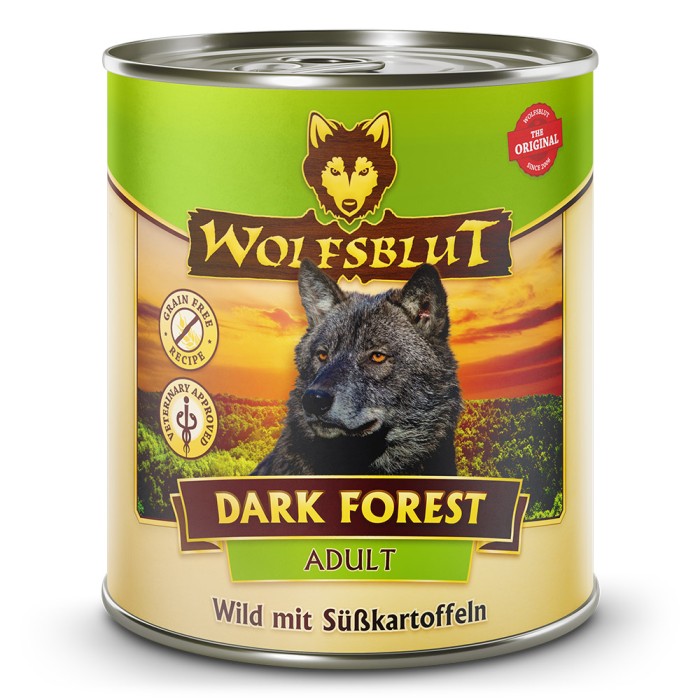 Wolfsblut Adult Dark Forest, Nassfutter, Wild mit Süßkartoffel,  395 g, WB783335