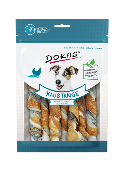 Dokas Kaustange mit Hühnerbrust & Fischhaut 170 g 201806