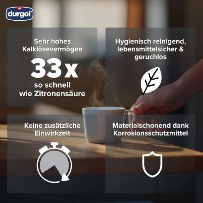 durgol swiss espresso Spezial-Entkalker für alle Kaffeemaschinen, 125 ml (2er Pack), 630015