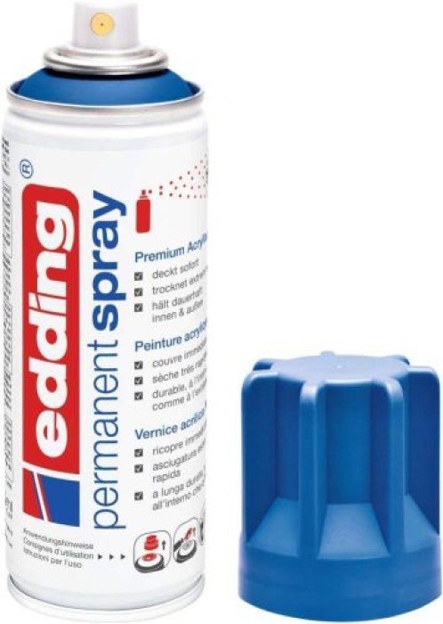 Edding Permanent Spray, Acryllack, 903 Enzianblau Matt 200 ml, 95660