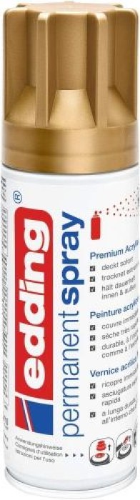Edding Permanent Spray, Acryllack, 924 Reichgold Matt 200 ml, 95702