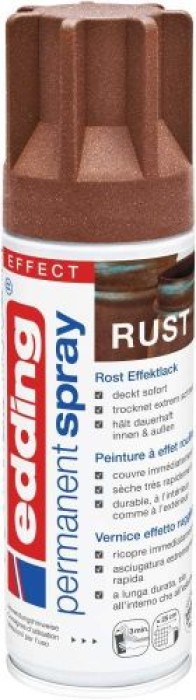 Edding Permanent Spray, Acryllack, 936 Rosteffekt Matt 200 ml, 500200