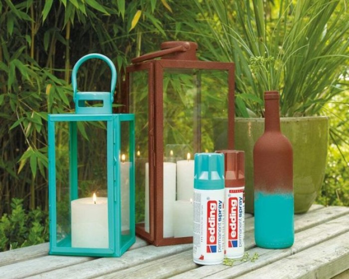 Edding Permanent Spray, Acryllack, 936 Rosteffekt Matt 200 ml, 500200