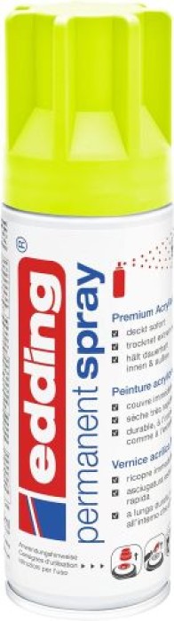 Edding Permanent Spray, Acryllack, 965 Neongelb Matt 200 ml, 504882
